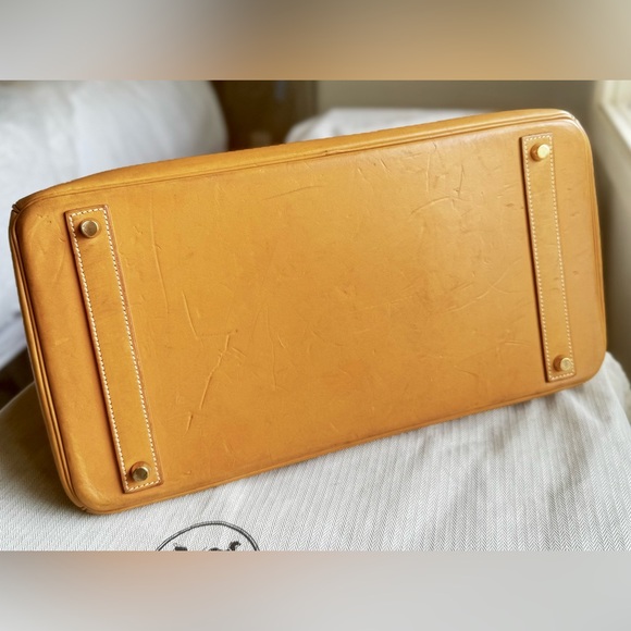 Authentic Hermes Birkin Vache Naturelle GHW w/H Spa receipt! - Picture 5 of 15